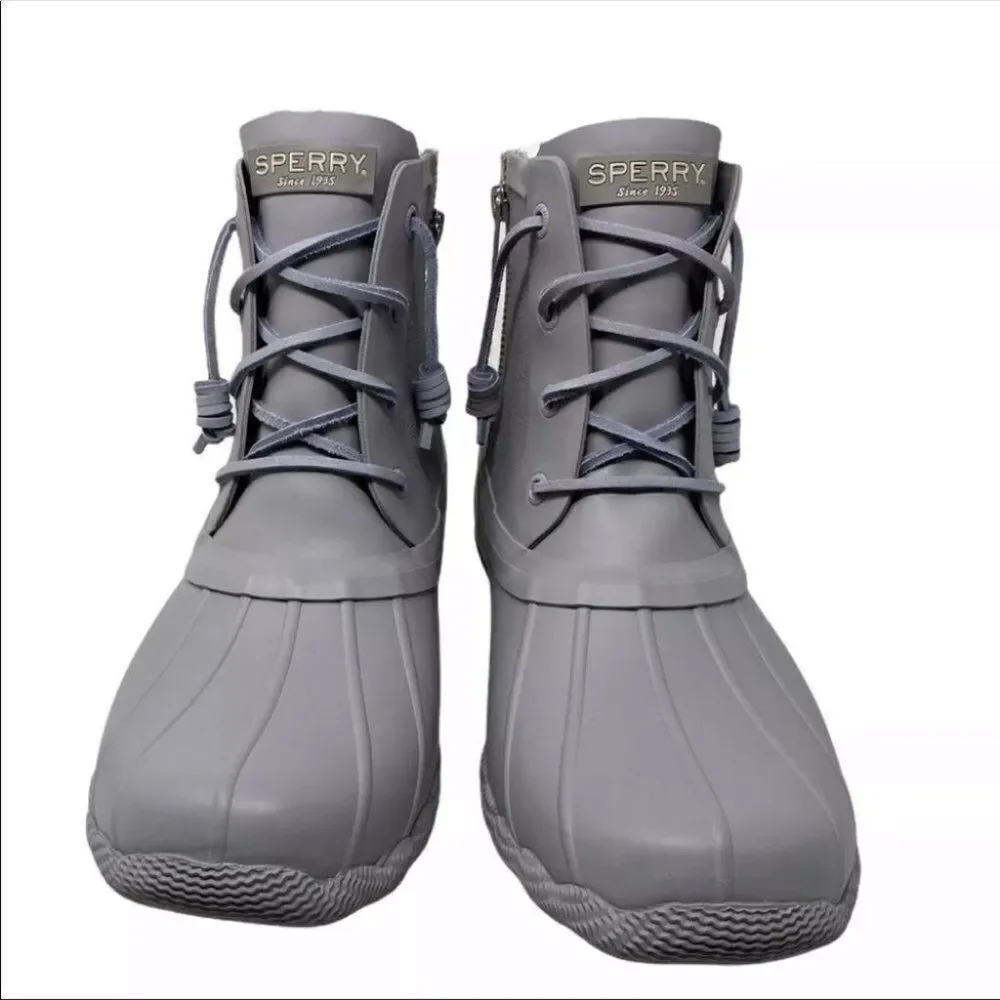 Sperry Saltwater Flooded Lavender Duck Rain Boots‎